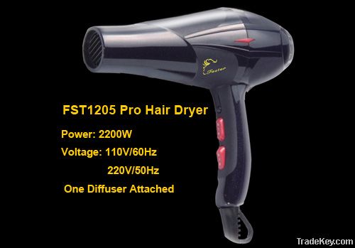Professional Hair Dryer Low EMF Diffuser Included
