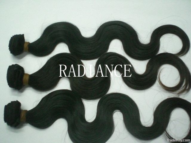 wholesale virgin peruvian human hair body wave remy hair weft