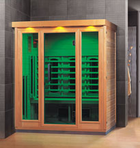 infrared sauna for three persons
