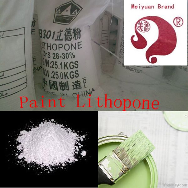 Chemical White Pigment Lithopone (ZnS.BaSO4) B301, B311 Used on Paint a