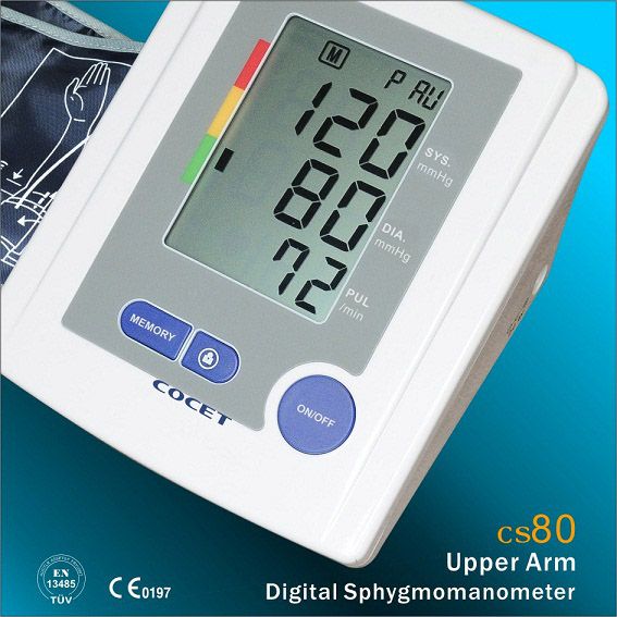Upperarm digital blood pressure monitor