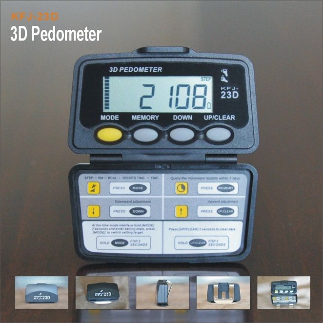 3D pedometer