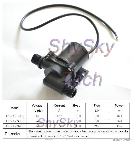 12V/ 24V 2-Phase and 3-Phase Micro Brushless DC Pump DC50C