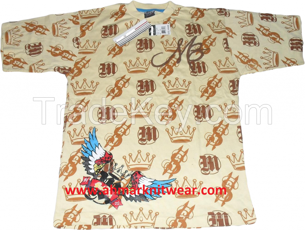 Men & Boys Stylish Full Printed T-shirt