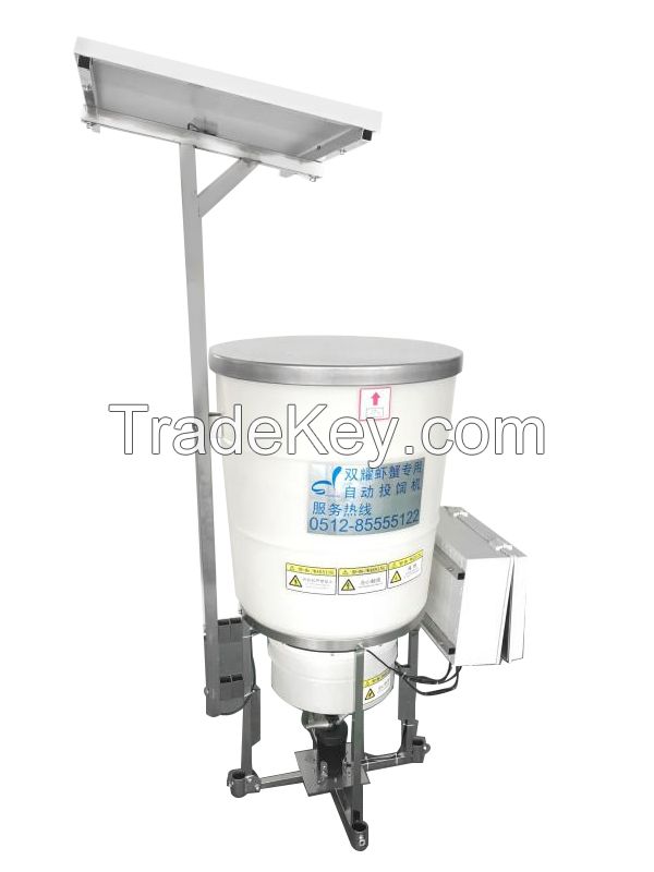 Solar Auto Feeder Feeding Machine For Shrimp Fish Crab