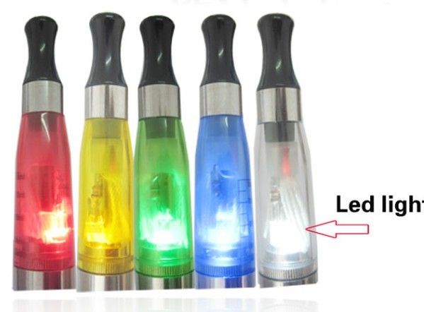 2013 best selling new led light & clear colored CE4 atomizer