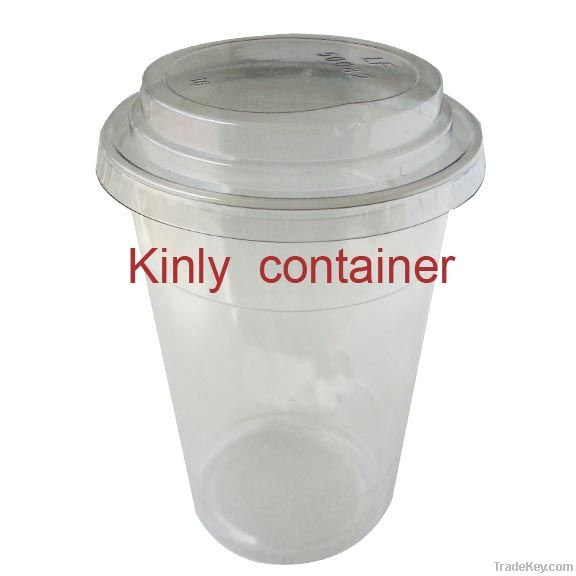 18oz clear plastic disposable cup