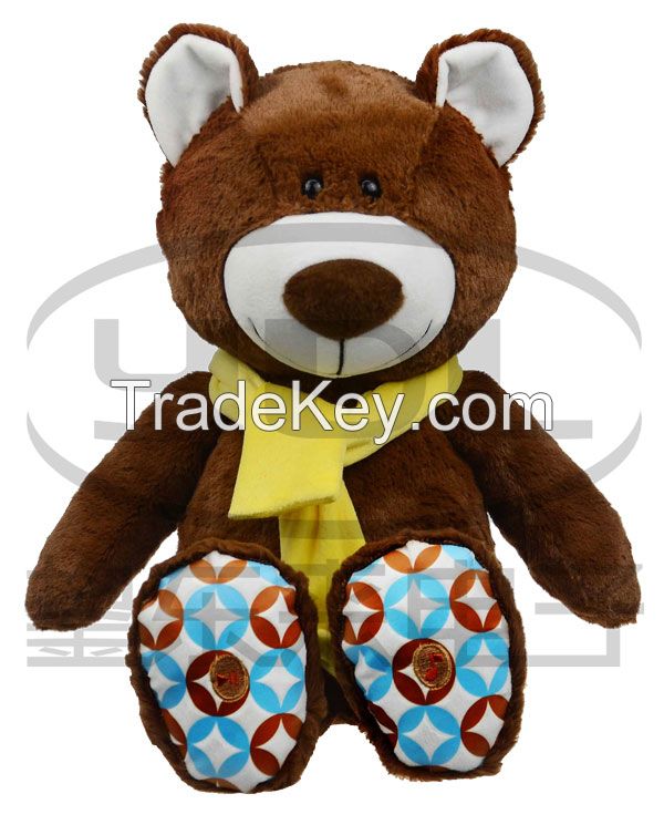 plush animal voice recorcording teddy bear with cloth