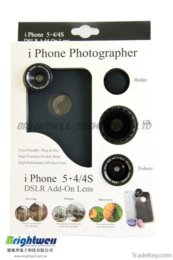 Brightwell set for iphone photo lens 3 in 1
