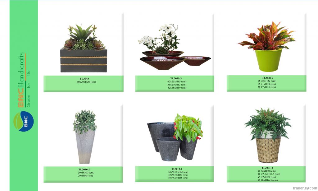 Zinc planters