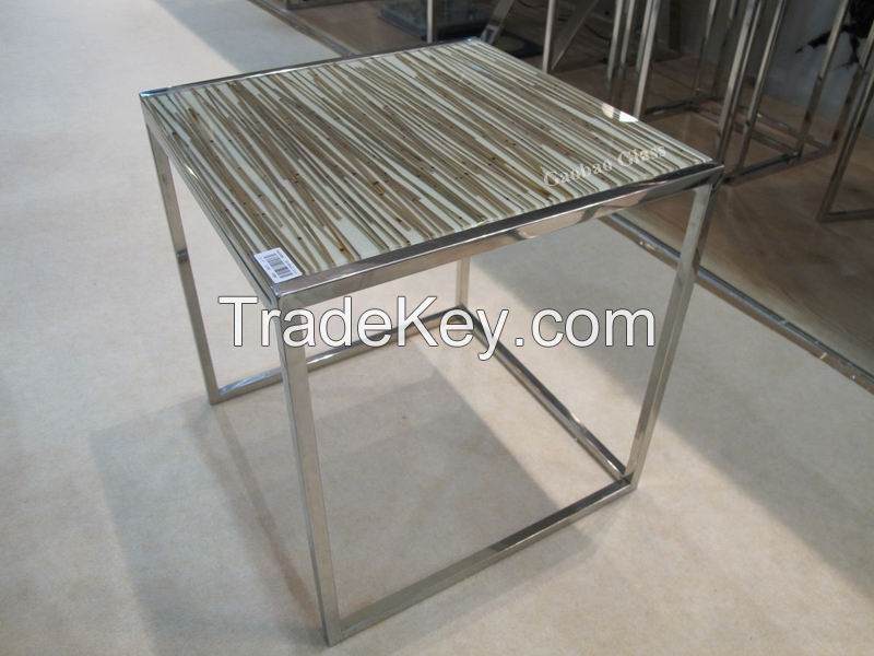 Decorative Laminated Glass Table