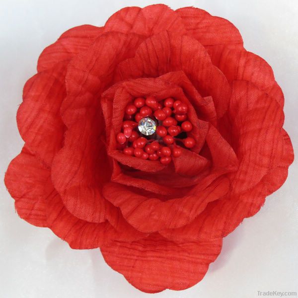 satin rose accessories for hair 120pcs/color wholesale