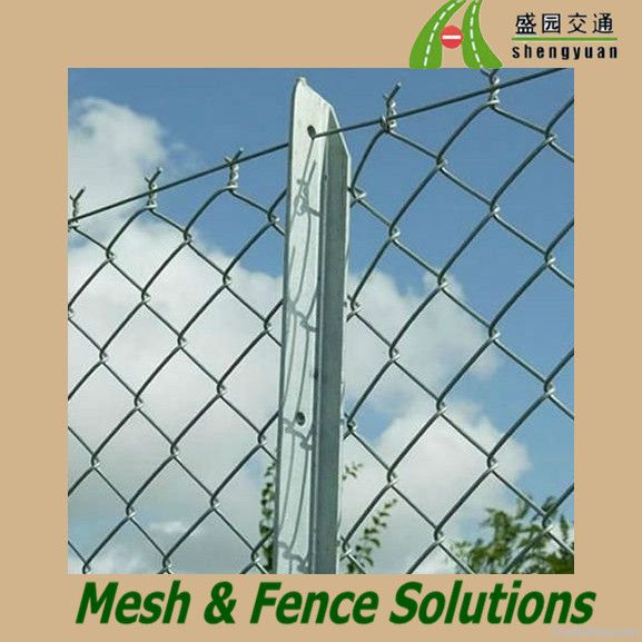 Hot Dipped Galvanized  Chain Link Fence