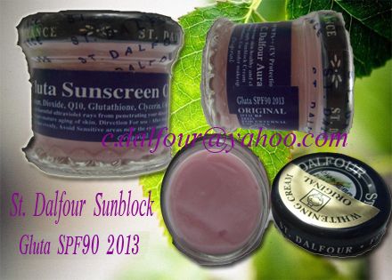 ST. DALFOUR SUNBLOCK GLUTA SPF90 CREAM 2013