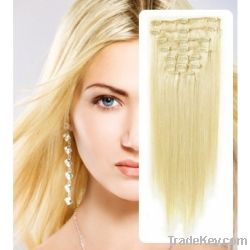 Machine weft human wig