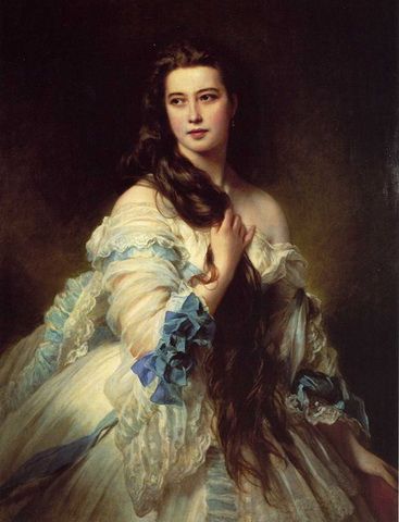 Barbe Dmitrievna Mergassov, Madame Rimsky-Korsakov by Franz Xaver Winterhalter