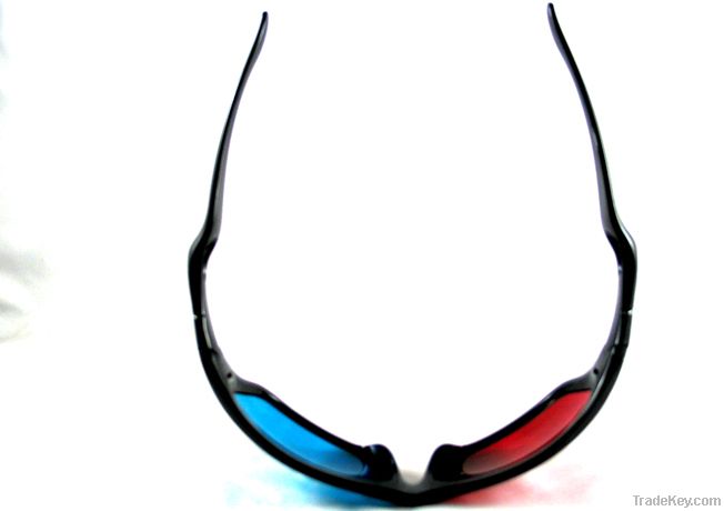 Red Blue 3D Plastic Glasses 4 Stereo 3D Movie Game 3D Effection