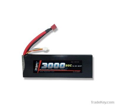 14.8V/3000mAh rc toys rc LiPo rechargeable battery