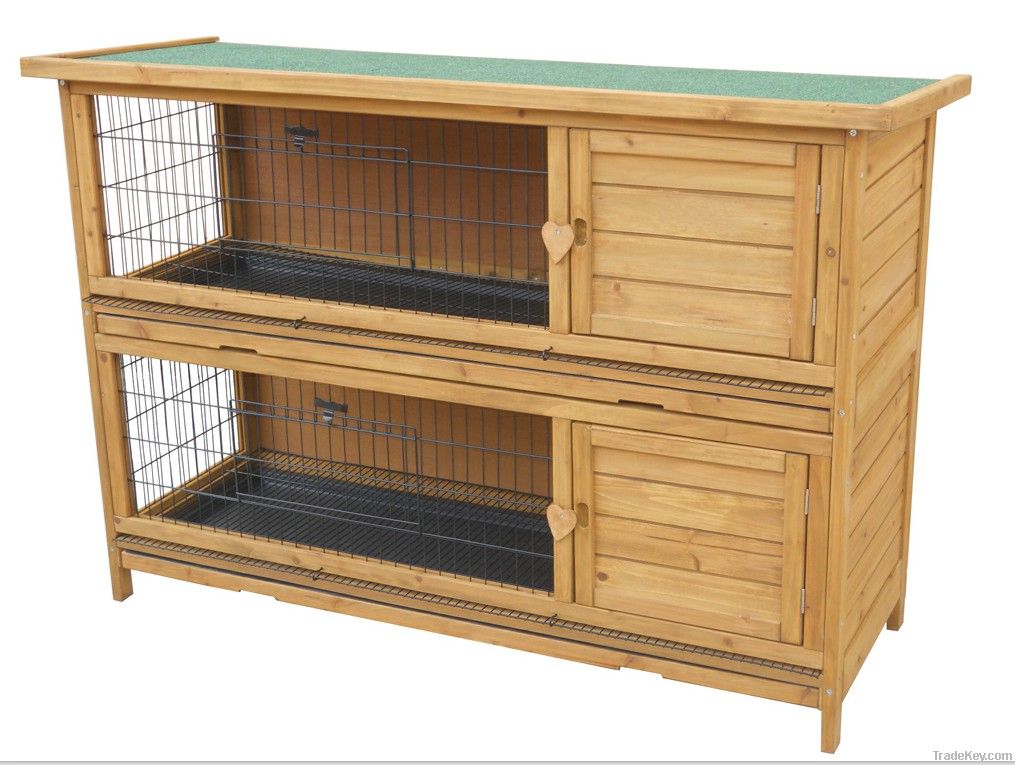 wooden rabbit cage
