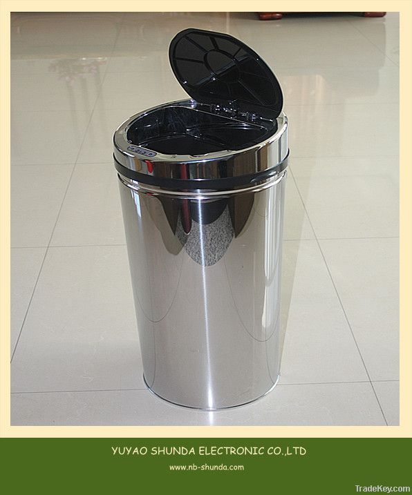 Sensor stainless steel waste bin