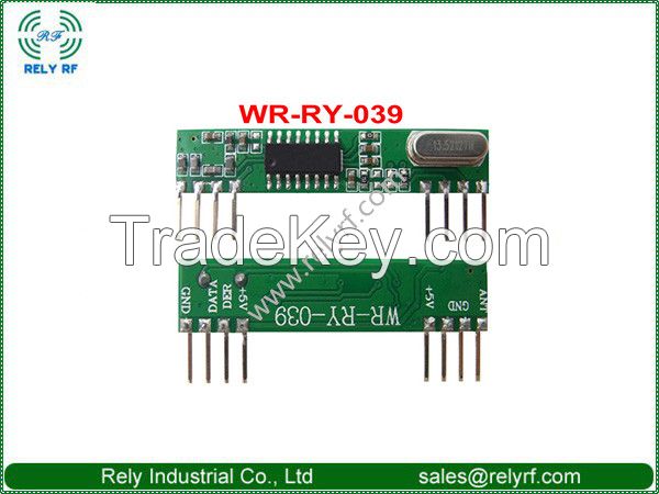 RF receiver module WR-RY-39 315MHZ, 433.92MHZ -112dBm