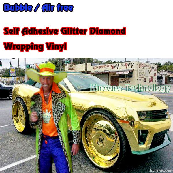 Chrome Mirror Gold Car Body Wrapping Foil