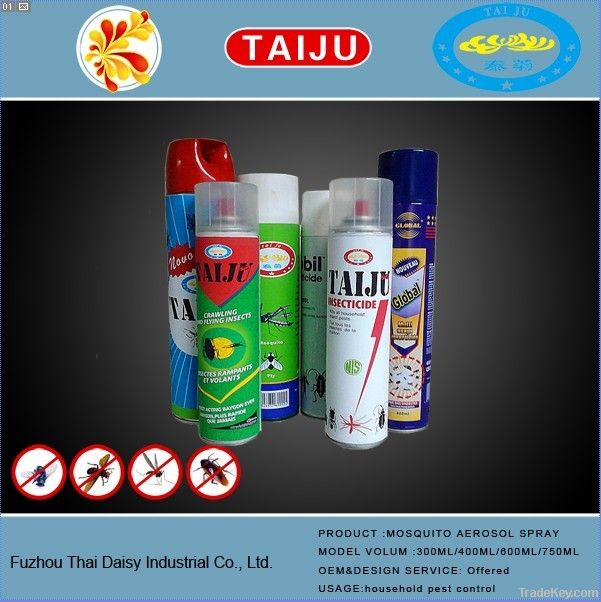 600ml, househould pesticide aerosol spray/mosquito control