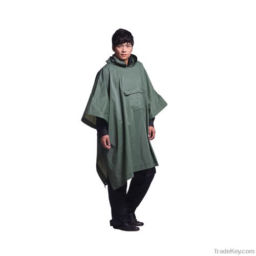 PVC rain ponchos raincoat rain coat for adult