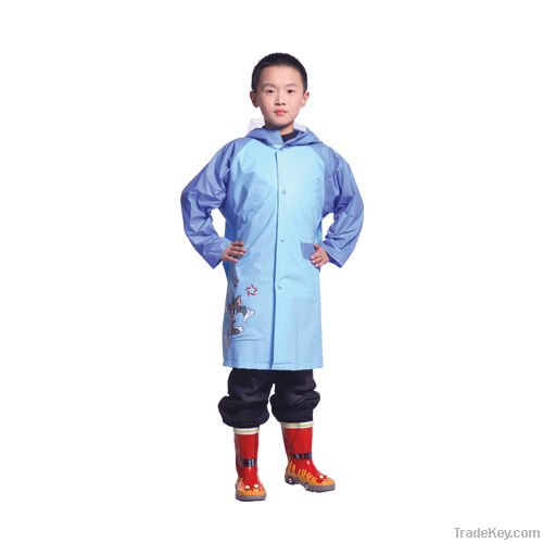 Children Kids girls pvc cartoon raincoat rain coat