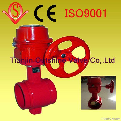 fire signal grooved end butterfly valve
