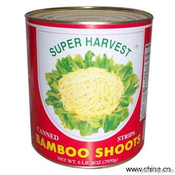 canned bamboo shoot slice in water 3kg