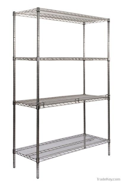 commercial kitchen use wire shelf with chromed finished