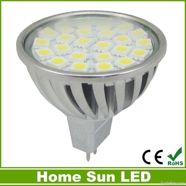 24SMD 5050 5W GU10 LED light