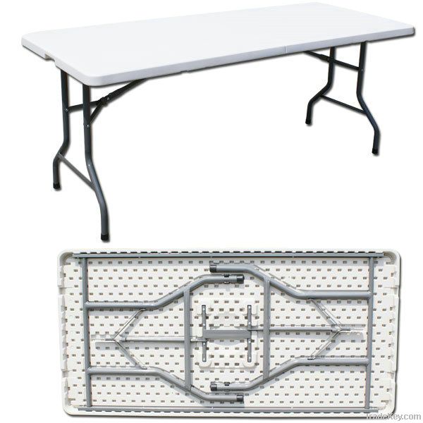 152cm, 5ft regular plastic round banquet resin folding bar table