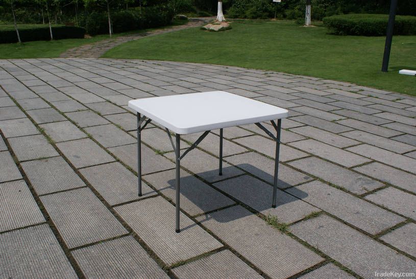 blow molding plastic party catering picnic folding square table, play c