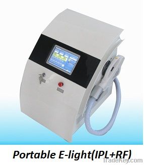 Portable E-light(IPL+RF) beauty equipment for hair removal
