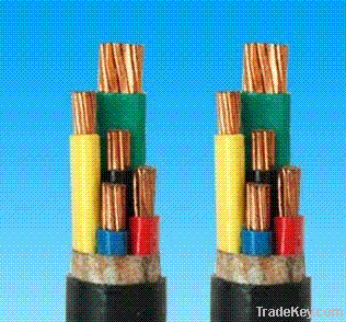 Muti core pure copper PVC Sheathed Electric Cable