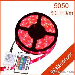 5M 60 led Waterproof Flexible RGB 5050 Led Strip Light