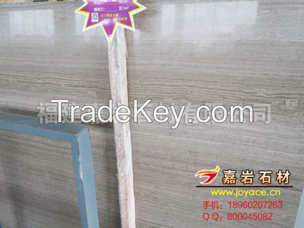 Grey Marble Chinese Grey Wooden Marble Slab Tile
