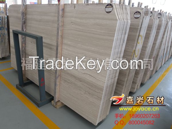 Best Quality Polished Super White Wooden Marble