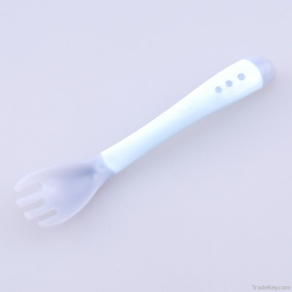 Temerature fork spoon combination