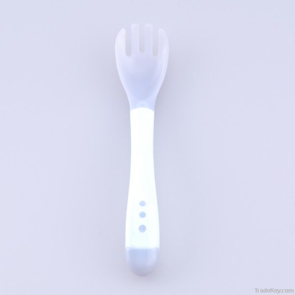 Temerature fork spoon combination