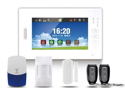 Full touch 7 inch LCD Wireless  Gsm Alarm system