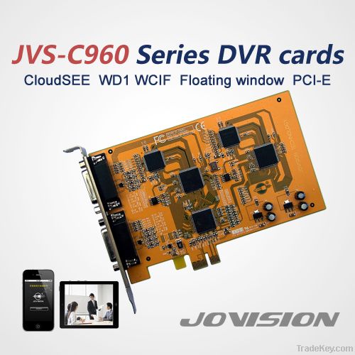 4/8 channels H264 WD1/WCIF/D1/CIF PCI-E HD DVR card