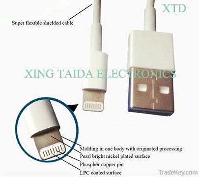 Lightning to USB cable for iPhone 5 iPad mini iPad 4 iPod 5GEN with sy