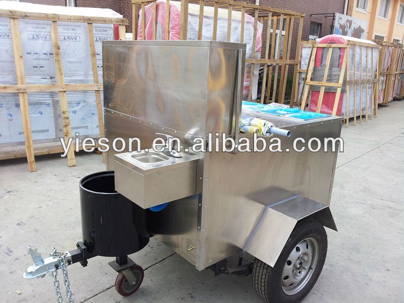 Mobile Stainless Steel Hot Dog Cart YS-HD120