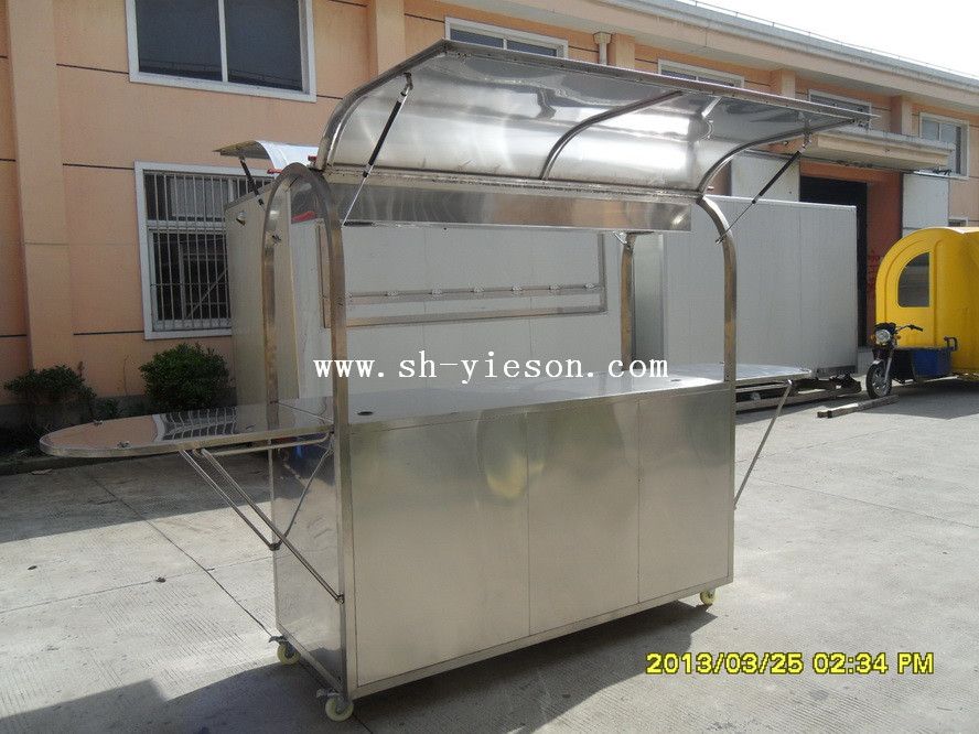 Hot Sale! Mobile Stainless Steel Coffee Carts YS-CF190