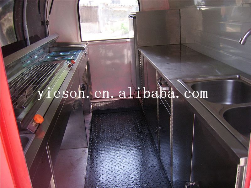 Mobile Food Cart with Wheels for BBQ YS-FV300