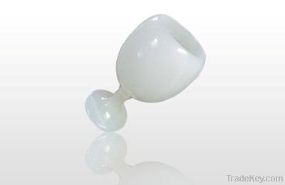 Lotus-shaped White Jade Cup