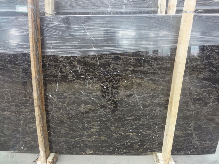 Brown marble tiles for indoor adornment